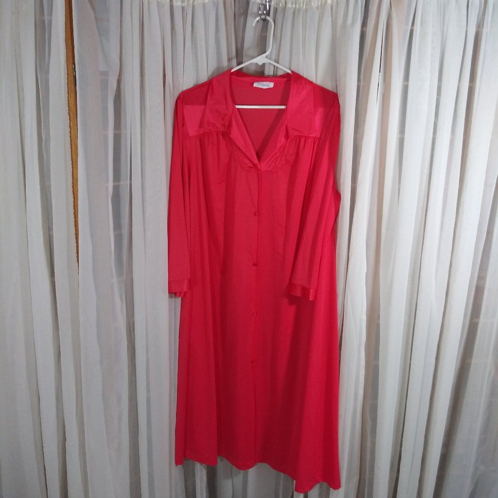Vintage Vanity Fair Deep Orange Robe